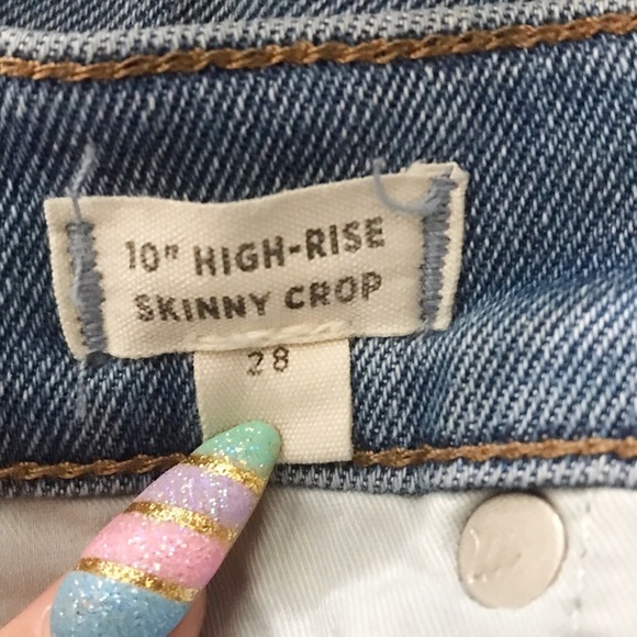 Madewell 10" High-Rise Skinny Crop Jeans size 28 NWOT - Picture 8 of 9